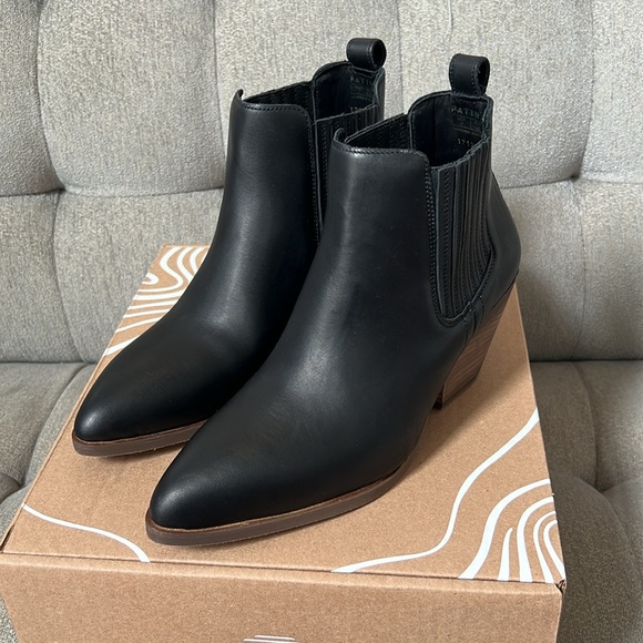 Portland Leather Patina The Dakota Boot Black Leather 7 - Picture 11 of 12